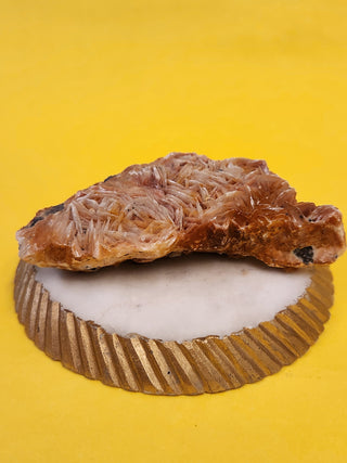 Barite on Galena - from Morocco  Galena can help you stay motivated and increases the drive to succeed. Barite is a stone of inner vision and acts as a magnet to high frequency energy. 