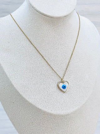 Protection From Evil Eye - Heart Shaped Pendant