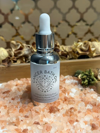 Cancer Bath Oil is specially designed for new moon and full moon baths.  With spell worked and energised oils, this bath can help in deep release and active manifestation. 