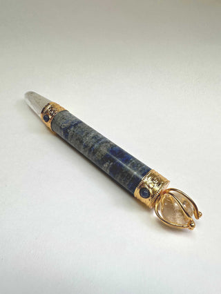 Magic Wand of Success-  Lapis Lazuli - Provides a gateway to deep inner knowledge and access to higher truths and if you are a psychic, visionary, artist, or seeker, Lapis can deepen your access to information and inspiration from other realms.