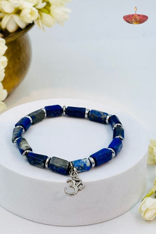 Aum Vibration - Lapis Lazuli Bracelet