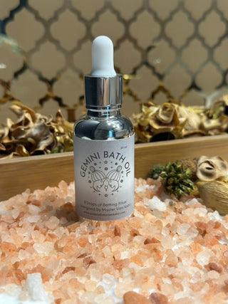 Gemini Bath Oil is specially designed for new moon and full moon baths.  With spell worked and energized oils, this bath can help in deep release and active manifestation. 