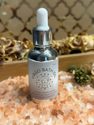 Virgo Bath Oil is specially designed for new moon and full moon baths. With spell worked and energised oils, this bath can help in deep release and active manifestation. 