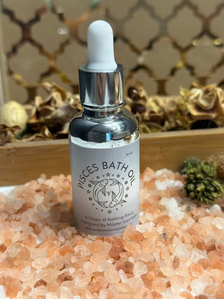 Pisces Bath Oil is specially designed for new moon and full moon baths.  With spell worked and energized oils, this bath can help in deep release and active manifestation. 