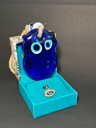 Anti Evil Eye Duo - Evil Eye Hanging for Wealth Protection & Protection from Evil Eye Pendant