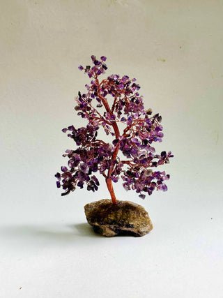 Amethyst Crystal Tree - Eases headaches and releases tension, heals diseases of the lungs and respiratory tract, skin conditions, cellular disorders and diseases of the digestive tract