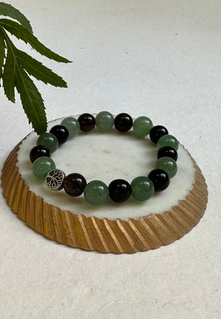 Luck and Stable Growth Mixel - This mixel consists of Green Aventurine and Smokey Quartz Crystal Beads. Green Aventurine being a stone of luck and prosperity, is used as an alternative to Jade for these properties.