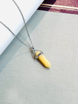 Yellow Aventurine - Double Terminated Pendant For Shining Luck