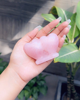 Twin Rose Quartz Heart- Find Your Soulmate
