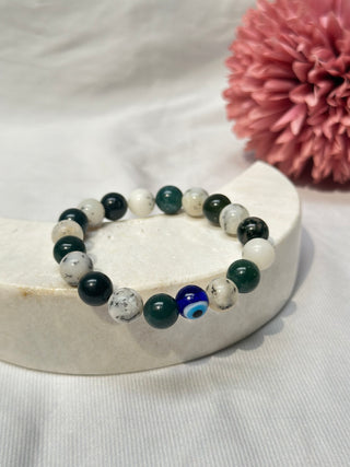 Virgo - This Mixel consists of Dendrite Agate & Moss Agate Crystal Beads that help one to relieve anger, tensions, and stress.Surfaces the issues that you no longer need and hence pushes you to resolve or let go of them to move forward.
