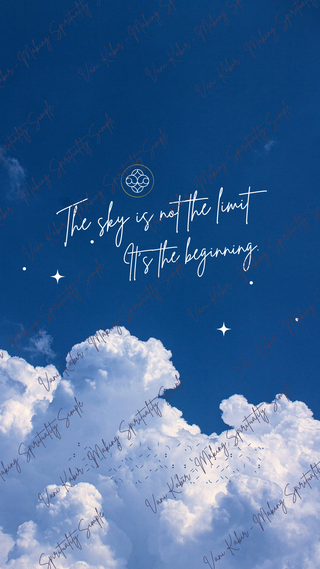 Spiritual Wallpaper - The Sky is Not the Limit
